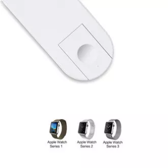 2u1 bežični punjač, za telefon i Apple Watch, bijeli, 5V, 10W, Qi 2u1 bežični punjač, za telefon i Apple Watch, bijeli, 5V, 10W, Qi