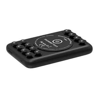 Powerton, power bank s bežičnim punjenjem, Li-Pol, 5V, punjenje telefona/tableta, WBP5, 5000mAh, vakuumske čašice za pričvršćivanje kt Powerton, power bank s bežičnim punjenjem, Li-Pol, 5V, punjenje telefona/tableta, WBP5, 5000mAh, vakuumske čašice za pričvršćivanje kt