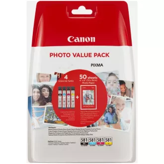 Canon CLI-581 (2106C004) - tinta, black + color (crna + šarena) Canon CLI-581 (2106C004) - tinta, black + color (crna + šarena)
