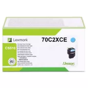 Lexmark 70C2XCE - toner, cyan (azurni)