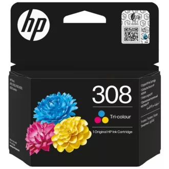 HP 308 (7FP20UE#301) - tinta, color (šarena)