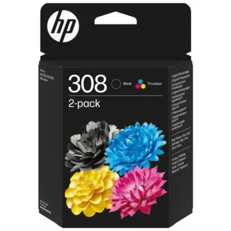 HP 308 (6L6S6UE#301) - tinta, black + color (crna + šarena)