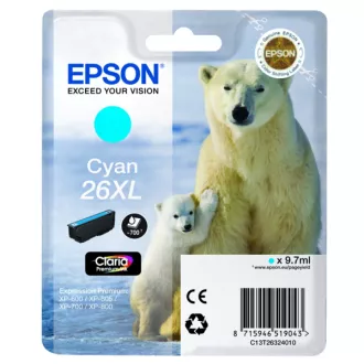 Epson T2632 (C13T26324022) - tinta, cyan (azurna) Epson T2632 (C13T26324022) - tinta, cyan (azurna)