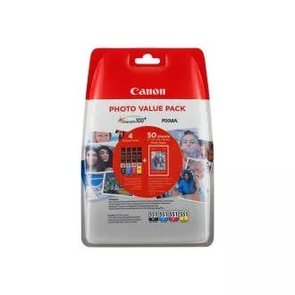 Canon CLI-551 (6508B006) - tinta, black + color (crna + šarena)