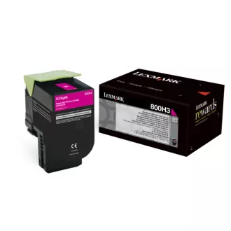 Lexmark 80C0H30 - toner, magenta (purpurni)