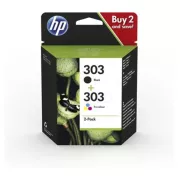 HP 303 (3YM92AE#301) - tinta, black + color (crna + šarena)