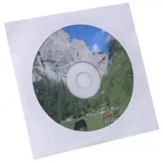 Omot za 1 CD, papir, bijeli, sa prozorom, Logo, 100 kom Omot za 1 CD, papir, bijeli, sa prozorom, Logo, 100 kom