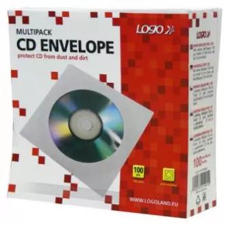 Omot za 1 CD, papir, bijeli, sa prozorom, Logo, 100 kom Omot za 1 CD, papir, bijeli, sa prozorom, Logo, 100 kom