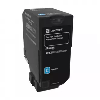 Lexmark 74C2HC0 - toner, cyan (azurni) Lexmark 74C2HC0 - toner, cyan (azurni)