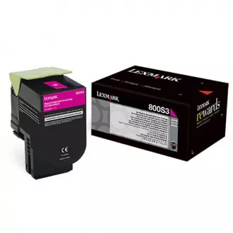 Lexmark 80C0S30 - toner, magenta (purpurni)
