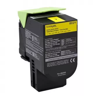 Lexmark 80C20Y0 - toner, yellow (žuti)