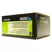 Lexmark 802S (80C2SC0) - toner, cyan (azurni)