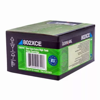 Lexmark 80C2XCE - toner, cyan (azurni)