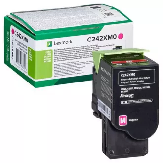 Lexmark C242XM0 - toner, magenta (purpurni)