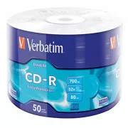 Verbatim CD-R, 43787, Extra Protection, pakiranje od 50 komada, 700 MB, 52x, 80 min., 12 cm, bez mogućnosti ispisa, omot, za arhiviranje podataka