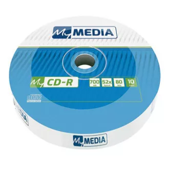 MyMedia CD-R, 69204, 10 paketa, 700 MB, 52x, 80 min., 12 cm, bez mogućnosti ispisa, omot, Standard, za arhiviranje podataka