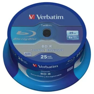 Verbatim BD-R, jednoslojni 25 GB, osovina, 43837, 6x, 25 komada