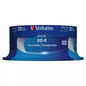 Verbatim BD-R, jednoslojni 25 GB, osovina, 43837, 6x, 25 komada