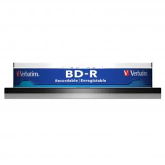 Verbatim BD-R, jednoslojni 25 GB, kutija za kolače, 43742, 6x, pakiranje od 10 komada, za arhiviranje podataka