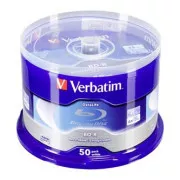 Verbatim BD-R, jednoslojni 25 GB, plava površina, jednoslojni, osovina, 43838, 6x, 50 kolačića, bez ID-a