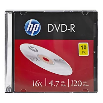 HP DVD-R, DME00085-3, 4.7GB, 16x, tanko kućište, pakiranje od 10 komada, bez mogućnosti printanja, 12 cm, 69314, za arhiviranje podataka