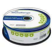 Mediarange DVD-R, MR403, 4,7 GB, 16x, kutija za kolače, pakiranje od 25 komada, bez mogućnosti ispisa, 12 cm, standardno, za arhiviranje podataka