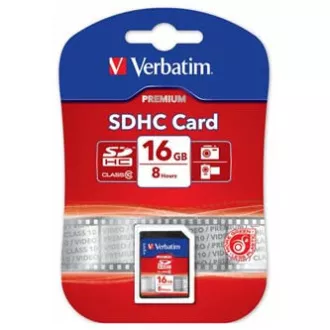Verbatim memorijska kartica Secure Digital Card Premium U1, 16 GB, SDHC, 43962, UHS-I U1 (klasa 10)