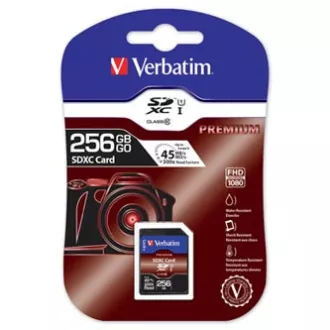 Verbatim Secure Digital Card Premium U1 memorijska kartica, 256 GB, SDXC, 44026, UHS-I U1 (klasa 10)