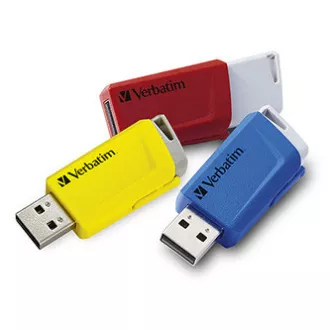 Verbatim USB flash pogon, USB 3.0, 16GB, Store N Click, mješovite boje, 49306, USB A, s uvlačivim konektorom, 3 kom