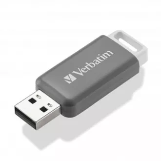 Verbatim USB flash pogon, USB 2.0, 128GB, DataBar, sivi, 49456, za arhiviranje podataka