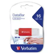 Verbatim USB flash pogon, USB 2.0, 16GB, DataBar, crveni, 49453, za arhiviranje podataka