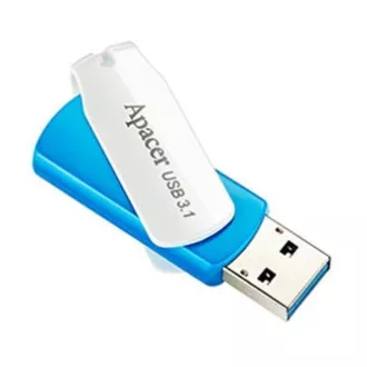 Apacer USB flash pogon, USB 3.0, 32GB, AH357, plavi, AP32GAH357U-1, USB A, s rotirajućim poklopcem