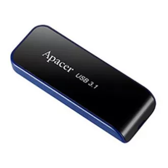 Apacer USB flash pogon, USB 3.0, 32GB, AH356, crni, AP32GAH356B-1, USB A, s uvlačivim konektorom