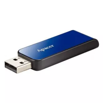 Apacer USB flash pogon, USB 2.0, 32GB, AH334, plavi, AP32GAH334U-1, USB A, s uvlačivim konektorom