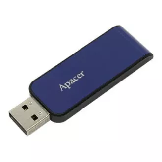 Apacer USB flash pogon, USB 2.0, 32GB, AH334, plavi, AP32GAH334U-1, USB A, s uvlačivim konektorom
