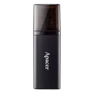 Apacer USB flash disk, USB 3.0, 32GB, AH25B, crni, AP32GAH25BB-1, USB A, s poklopcem