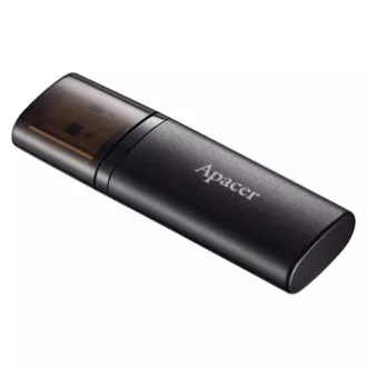 Apacer USB flash disk, USB 3.0, 32GB, AH25B, crni, AP32GAH25BB-1, USB A, s poklopcem