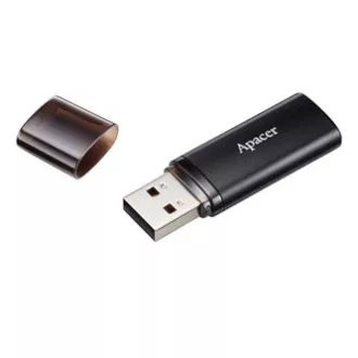 Apacer USB flash disk, USB 3.0, 32GB, AH25B, crni, AP32GAH25BB-1, USB A, s poklopcem