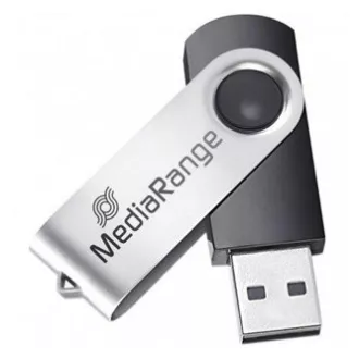 MediaRange USB flash pogon, USB 2.0, 32 GB, crni, MR911, USB A, okretni
