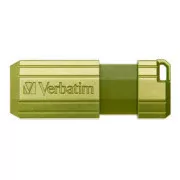 Verbatim USB flash pogon, USB 2.0, 32GB, Store,N,Go PinStripe, zeleni, 49958, za arhiviranje podataka