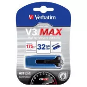 Verbatim USB flash pogon, USB 3.0, 32 GB, V3 MAX, Store N Go, plavi, 49806, USB A, s uvlačivim priključkom