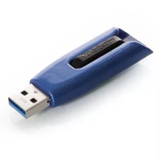 Verbatim USB flash pogon, USB 3.0, 32 GB, V3 MAX, Store N Go, plavi, 49806, USB A, s uvlačivim priključkom
