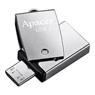 Apacer USB flash pogon OTG, USB 3.0, 64GB, AH750, srebrni, AP64GAH750S-1, USB A / USB Micro B, s rotirajućim poklopcem, PRETPRODAJA Apacer USB flash pogon OTG, USB 3.0, 64GB, AH750, srebrni, AP64GAH750S-1, USB A / USB Micro B, s rotirajućim poklopcem, PRETPRODAJA