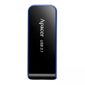 Apacer USB flash pogon, USB 3.0, 64GB, AH356, crni, AP64GAH356B-1, USB A, s uvlačivim konektorom