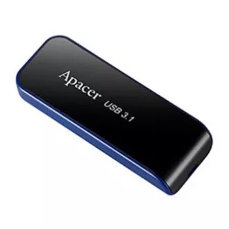 Apacer USB flash pogon, USB 3.0, 64GB, AH356, crni, AP64GAH356B-1, USB A, s uvlačivim konektorom