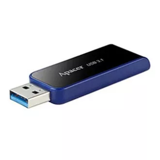 Apacer USB flash pogon, USB 3.0, 64GB, AH356, crni, AP64GAH356B-1, USB A, s uvlačivim konektorom