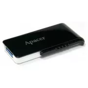 Apacer USB flash pogon, USB 3.0, 64 GB, AH350, crni, AP64GAH350B-1, USB A, s uvlačivim konektorom, RASPRODAJA