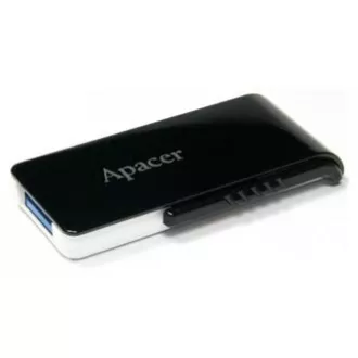 Apacer USB flash pogon, USB 3.0, 64 GB, AH350, crni, AP64GAH350B-1, USB A, s uvlačivim konektorom, RASPRODAJA