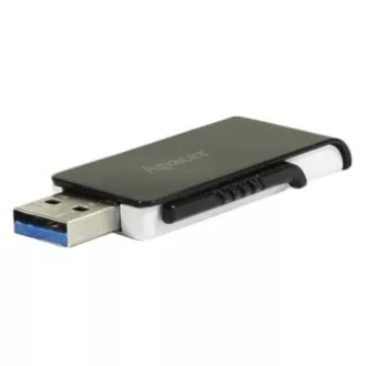 Apacer USB flash pogon, USB 3.0, 64 GB, AH350, crni, AP64GAH350B-1, USB A, s uvlačivim konektorom, RASPRODAJA
