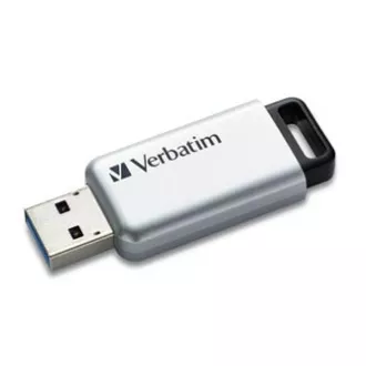Verbatim USB flash pogon, USB 3.0, 64 GB, Secure Pro, srebrni, 98666, USB A, AES 256-bitna enkripcija, s uvlačivim konektorom Verbatim USB flash pogon, USB 3.0, 64 GB, Secure Pro, srebrni, 98666, USB A, AES 256-bitna enkripcija, s uvlačivim konektorom